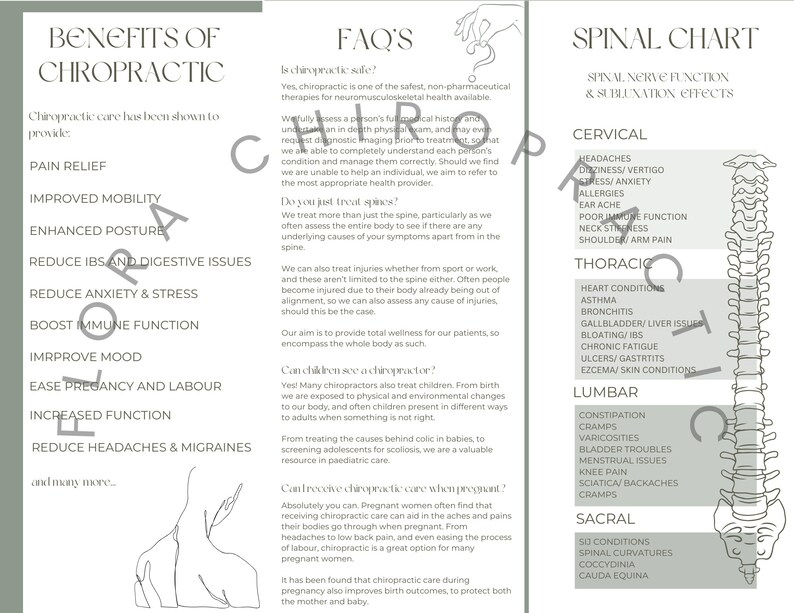 Chiropractic Leaflet- Introducing Patients to Chiropractic PDF Download ...