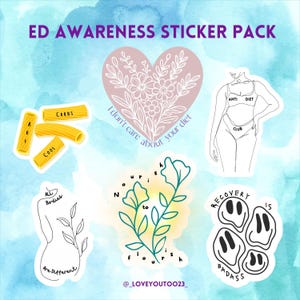 Eating Disorder Awareness Month Genesungs-Inspirations-Sticker-Pack