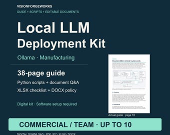 Local LLM Deployment Guide: Ollama for Manufacturers, Commercial License