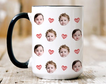 Baby Face Mug, Personalized Face Mug, Your Dogs Face Mug, Your Husband's Face Mug, Father's Day Gift, Mother's Day Gift, Funny Gift Ideas
