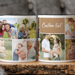 Personalized Picture Mug, Custom Photo Collage Gift, Anniversary Gift Family Birthday Wedding Engaged Gift, Gift For Mom Dad Grandma Grandpa Bild 7