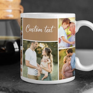 Personalized Picture Mug, Custom Photo Collage Gift, Anniversary Gift Family Birthday Wedding Engaged Gift, Gift For Mom Dad Grandma Grandpa Bild 8