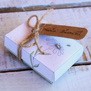 scatolina bomboniera personalizzabile per battesimo, prima comunione, matrimonio, laurea o altro evento | in cartoncino | set da 10 pz