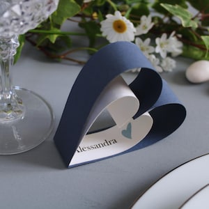 Segnaposto matrimonio personalizzabile, in cartoncino | set da 10 pz
