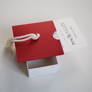 Bomboniera laurea porta confetti / macaron, personalizzabile