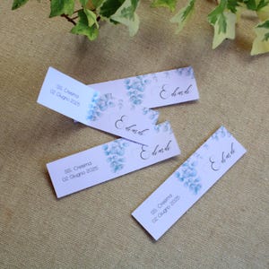 Cartellini per bomboniere personalizzabili in cartoncino lino da 200 gr | set da 20 pz