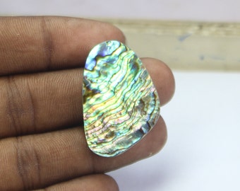 Natural Abalone Shell, Natural Abalone Shell ,Loose stone, Hand made Gemstone, Semi precious for jewellry making Gift for her 38 Ct , #1150