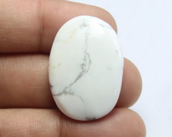 Amazing Top Quality Natural Howlite Cabochon Loose Gemstone For Making Jewelry hand made healing stone gift stone # 1624  , 30 ct