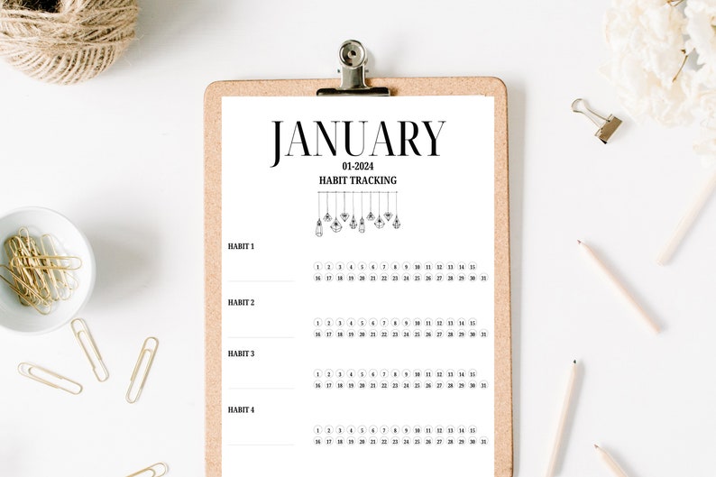 2024 Printable Calendar, 2024 Calendar, Digital Download, Manifestation