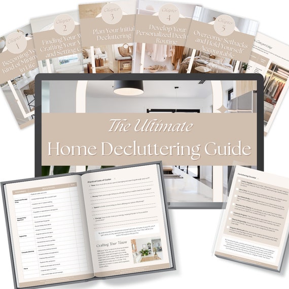 The Ultimate Home Decluttering Guide - Home Organising - Decluttering Guide - Decluttering Planner - How to Declutter - Printable Home Guide