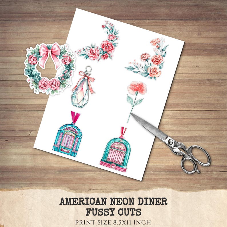 American Neon Diner Floral Arrangements, Carnation Floral PNG, Carnation Bouquet, Flowers, Decor, Ornaments, Flower Art, Digital download