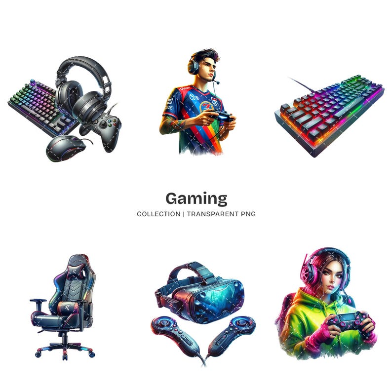 Gaming PNG Clipart Collection – Gamer Graphics, Video Game Art (digital ...