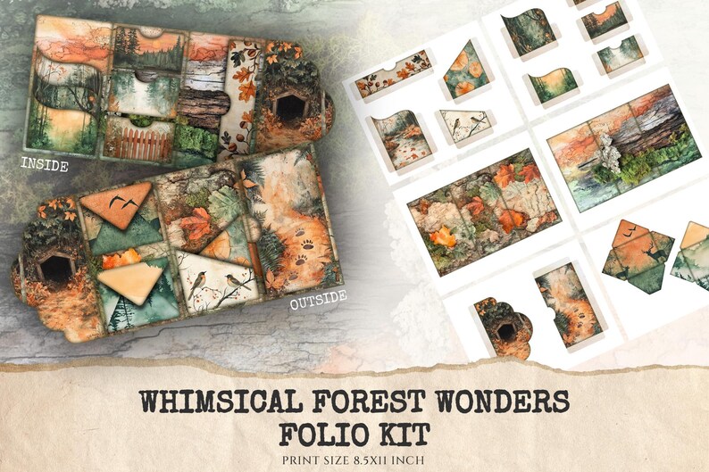 Forest Junk Journal Ephemera Kit – Woodland Digital Download - Etsy