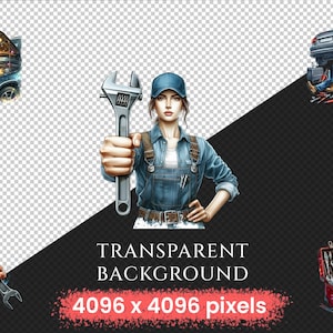 Mechanics PNG Clipart Collection - 36 PNG, Automotive design graphics, Garage tools printables, , Commercial use, Digital download