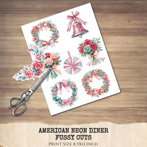 American Neon Diner Floral Arrangements, Carnation Floral PNG, Carnation Bouquet, Flowers, Decor, Ornaments, Flower Art, Digital download
