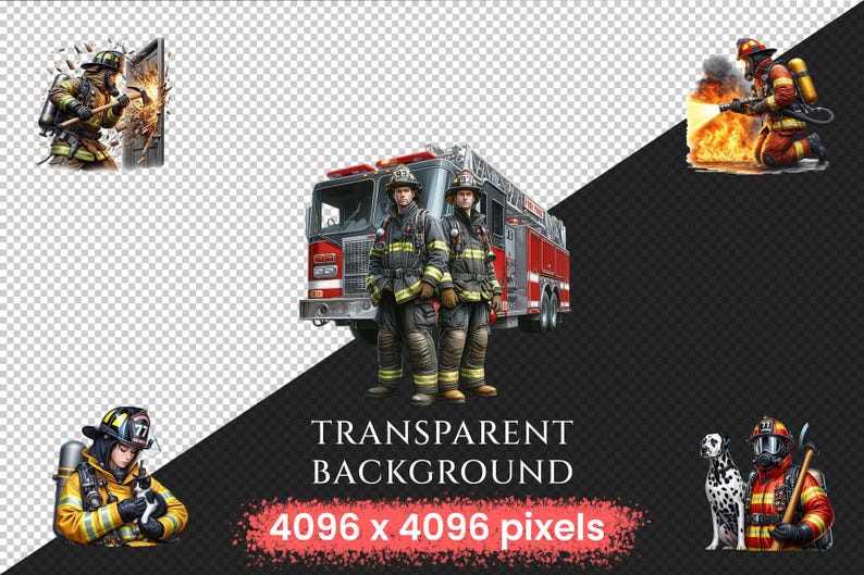 Firefighters PNG Clipart Collection – Emergency Rescue Graphics ...
