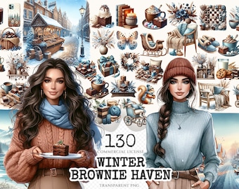 Rustic Winter Clipart Set – Brownie Haven Graphics (Digital Download)