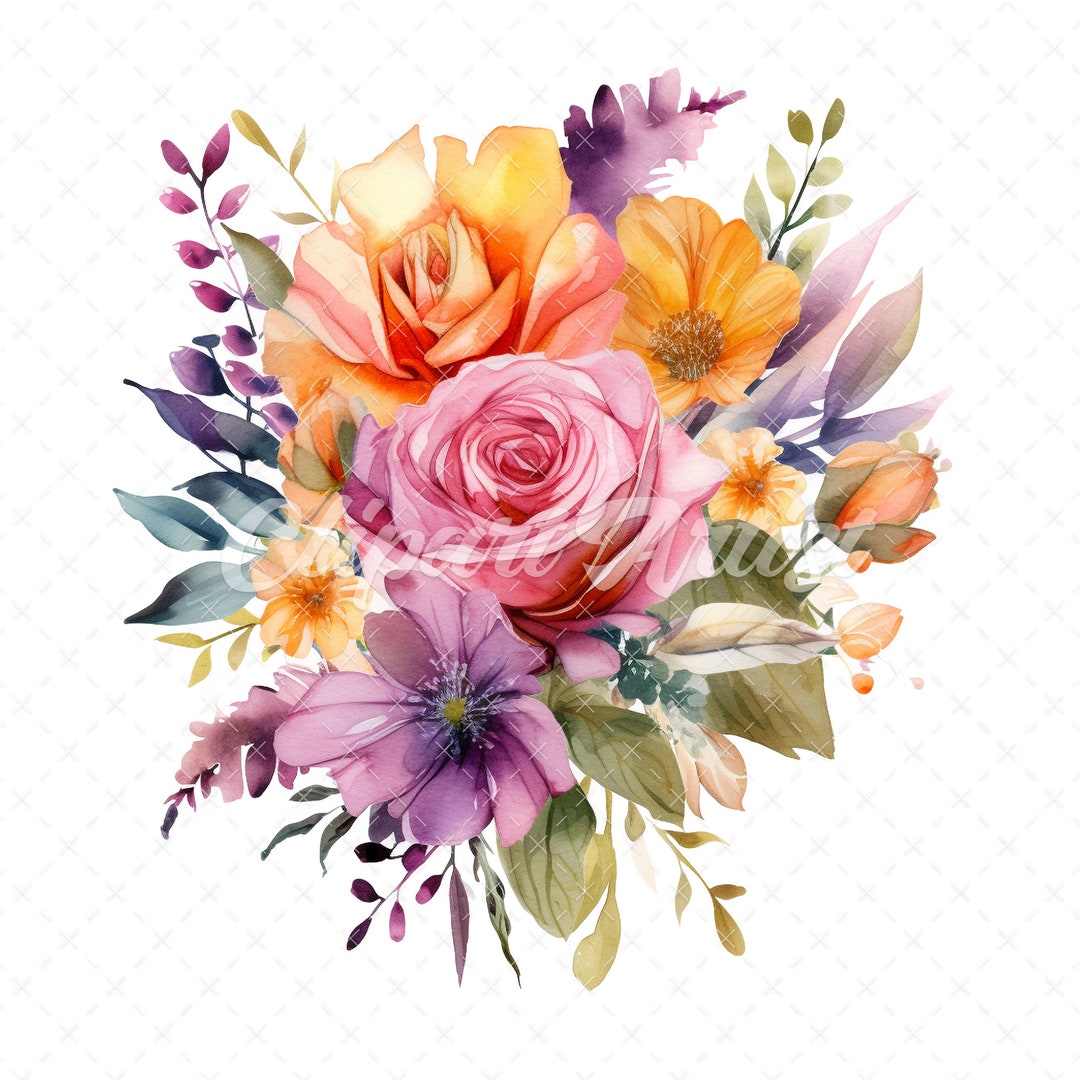 20 High-quality Flower Bouquet Clipart Flower Bouquet Digital