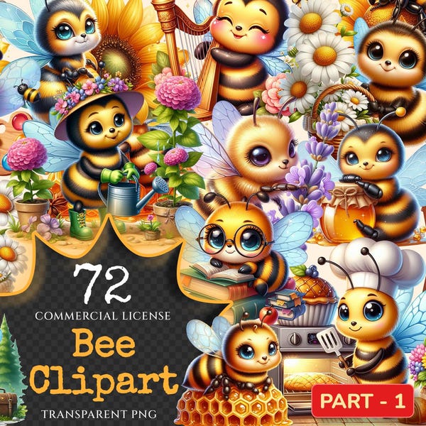 Bee Graphics - Etsy