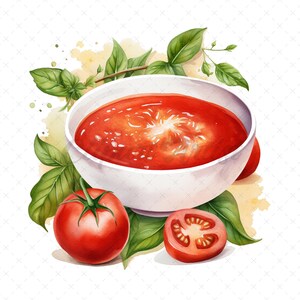 20 High-quality Tomato Soup Clipart Tomato Soup Digital - Etsy