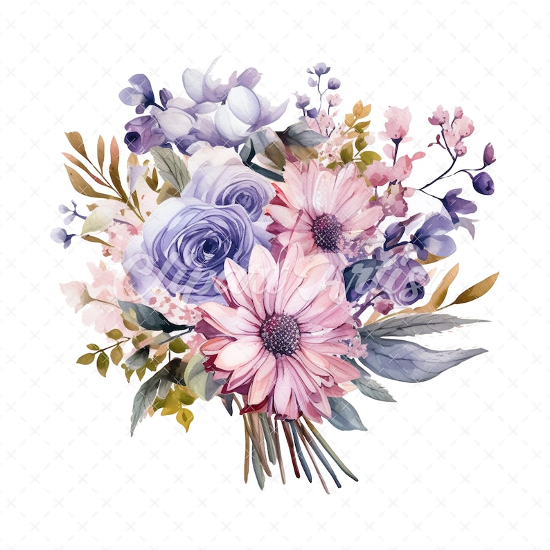 20 High-quality Flower Bouquet Clipart Flower Bouquet Digital