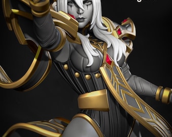 Sally Whitemane Warcraft Resin Figure Kit | 75mm or 175mm scale Anime Statue