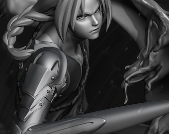 Edward Elric Fullmetal Alchemist Resin Figure Kit | 75mm or 175mm scale Anime Statue