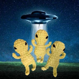 No-sew Crochet Alien