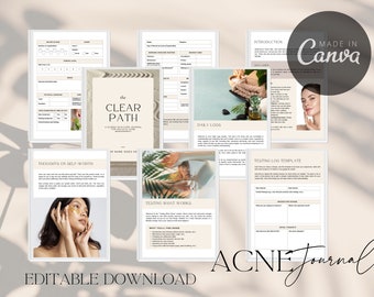 Daily Skin & Acne Journal. Self Healing, Holistic Management