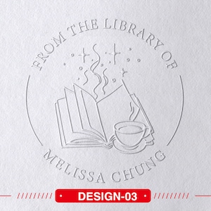 Custom Library Book Embosser - Initials – Stampful