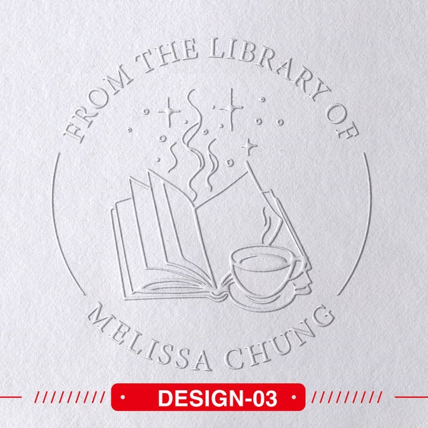 Personalized Book  Embosser, Book Stamp, Custom Embosser , Library Embosser, Ex Libris Book Stamp,Great Book Lover Gift