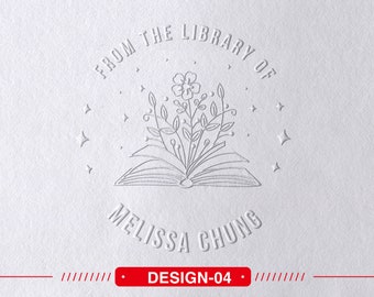 Book Embosser Personalized, Custom  Book Stamp,From the Library of Stamp, Library Embosser, Ex Libris Book Stamp, Great Book Lover Gift