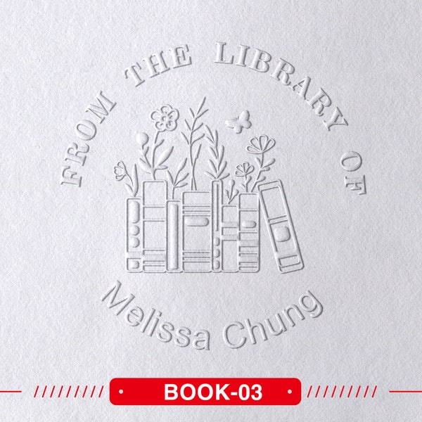 Personalized Book  Embosser, Book Stamp, Custom Embosser , Library Embosser, Ex Libris Book Stamp,Great Book Lover Gift