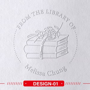 Personalized Book  Embosser, Book Stamp, Custom Embosser , Library Embosser, Ex Libris Book Stamp,Great Book Lover Gift