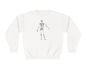 Elegantes Gentleman Skelett Sweatshirt