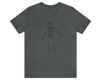 T-shirt scheletro da gentiluomo azzimato