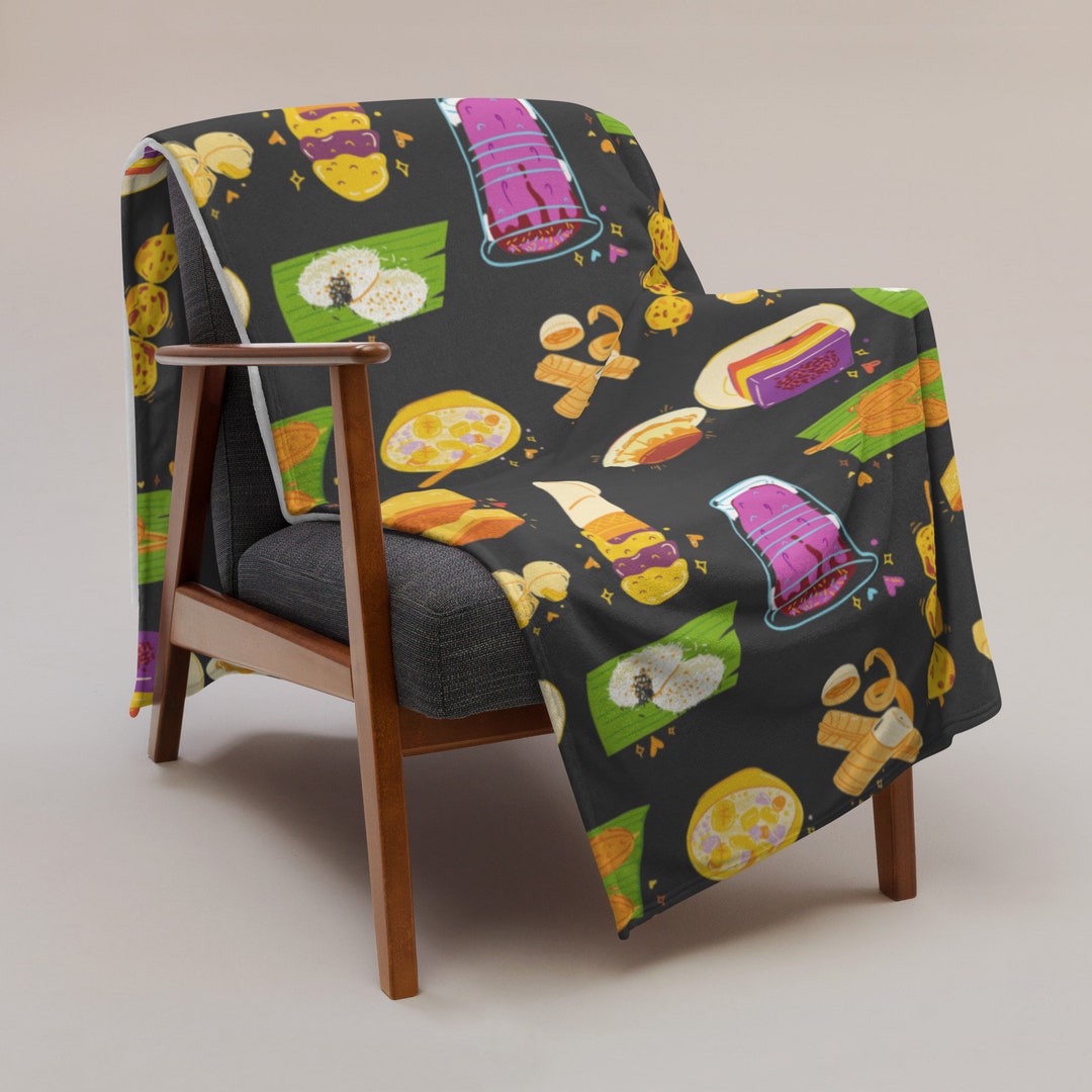 Filipino Assorted Dessert Throw Blanket Father's Etsy