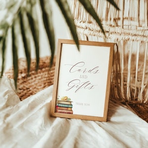 Nieuwe hoofdstukkaarten babyshower en cadeaubord | Verhalenboekkaart vrijgezellenfeest en cadeaubord. D26.1J