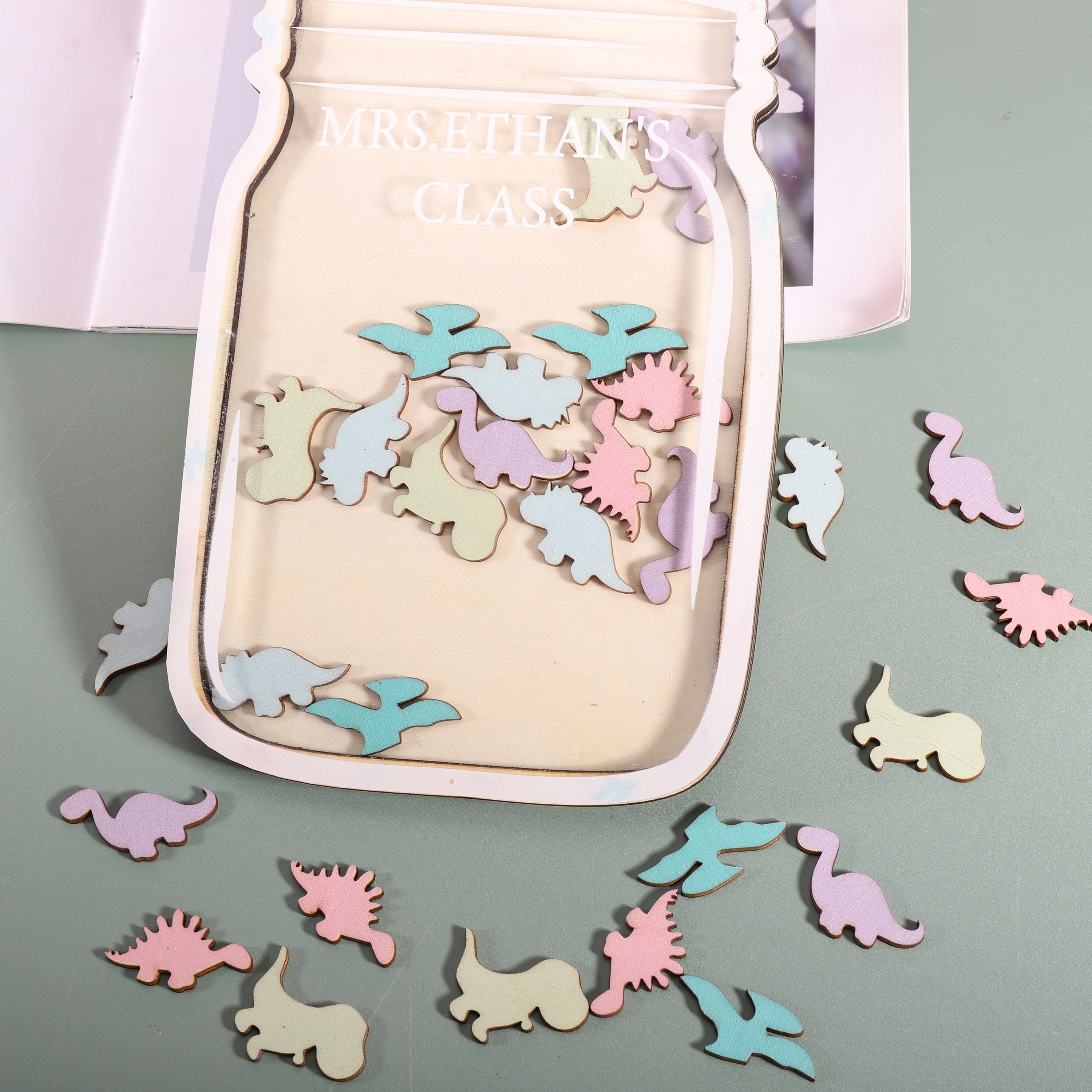 Personalised Dinosaur Reward Jar Christmas Gift for Kids - Etsy Singapore