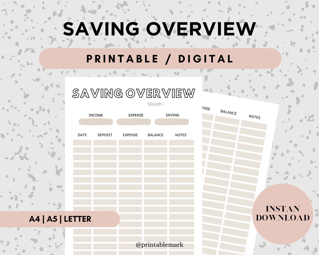 Saving Task Templates Editable Saving Overview Saving Tracker Money Saving Transaction ...