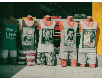 The Misfits - Trump Jordan Pablo Escobar Kobe Bryant Iconic Tank Tops Display - Miami Streetwear Photography Print Modern Photo Print