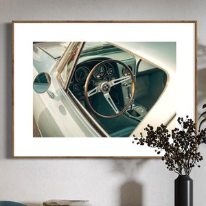 Fine Art Corvette Print, Classic Muscle Car Photography, Limited Edition Poster for Car Enthusiasts, Man Cave Decor, Housewarming Gift