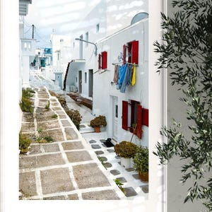 Fine Art Print - Mykonos, Greece Wall Art, Mykonos Poster, Travel Print, Wedding Gift, Birthday Present, Santorini Island Decor