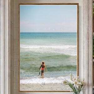 Fine Art Surf Print - Coastal Wall Art Decor, Vintage California Beach Photography, San Diego, Coastal Chic, Coastal Grandmother, Blue Green