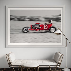 Fine Art Hot Rod Print - Wildwood Beach Drag Racing Wall Art - Racing Decor for Garage, Man Cave, Office Print