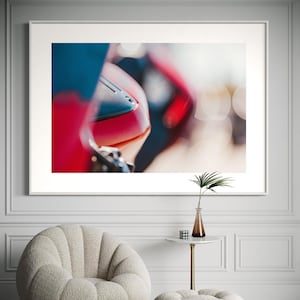 Fine Art Print - Ducati Panigale Abstract Wall Art – Artistic Italian Motorcycle Print, Modern Minimalist Art for office, garage, home decor
