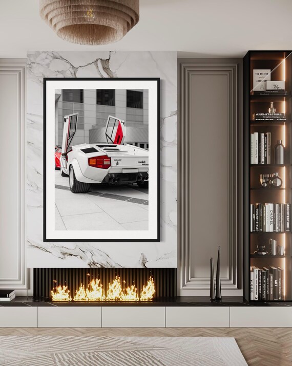 Fine Art Print- Lamborghini Countach Scissor Door Photography Print, Gift for him, Wall Art, Gil Stunner, Office Decor, Man Cave, Poster