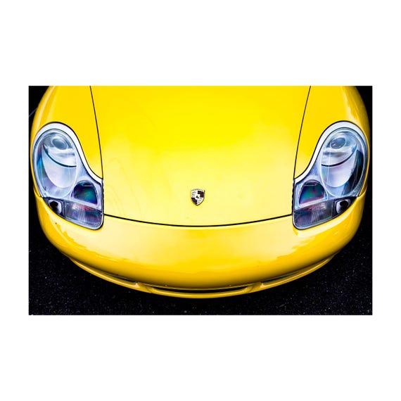 Fine Art Print - Yellow Porsche 911 Print: Vintage Sports Car Photography