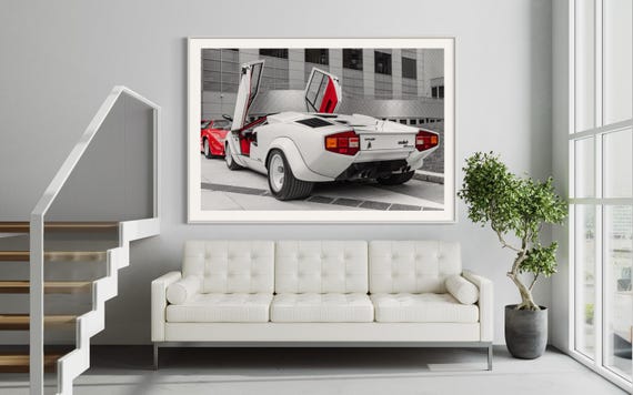 Fine Art Print- Lamborghini Countach Door Photo, Vintage, Car Photography Print, Wall Art, Gil Stunner, Office Decor, Man Cave, Gift Poster