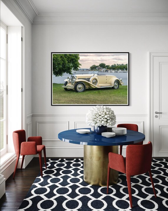 Fine Art Print -  1930s Duesenberg Model Wall Art by Gil Stunner, Vintage Decor, classic car, gift ideas, fathers day, gift for mom, dad